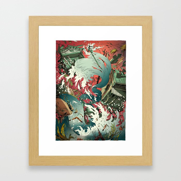 The Wave Framed Art Print