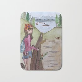 not all who wander are lost Bath Mat
