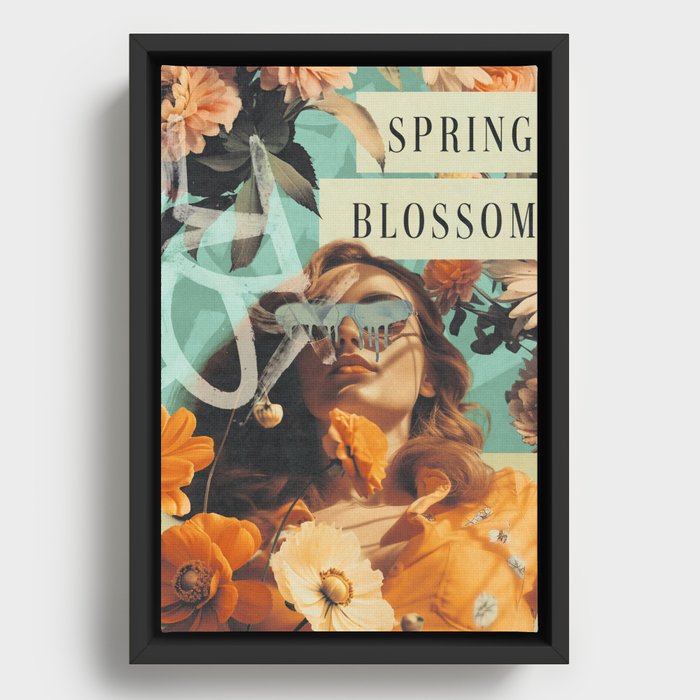 Spring Blossom Framed Canvas