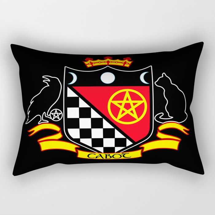 Cabot Tradition Crest (black) Rectangular Pillow