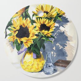 Painted Sunflowers by Amy Herman Cutting Board