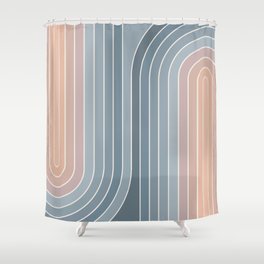 Gradient Curvature V Shower Curtain