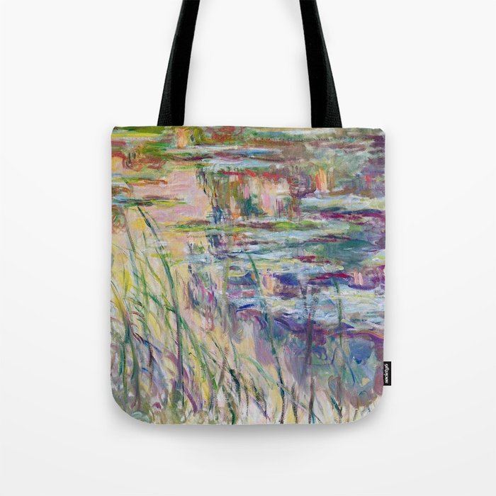 Monet, water lilies or nympheas 6  w1718 water lily Tote Bag