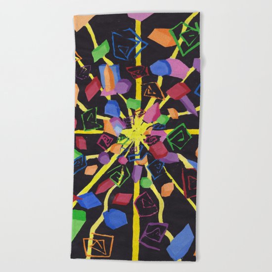 On edge #2 #watercolor #art #society6 Beach Towel