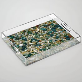 Olive Tones Sea Shell Sand Acrylic Tray