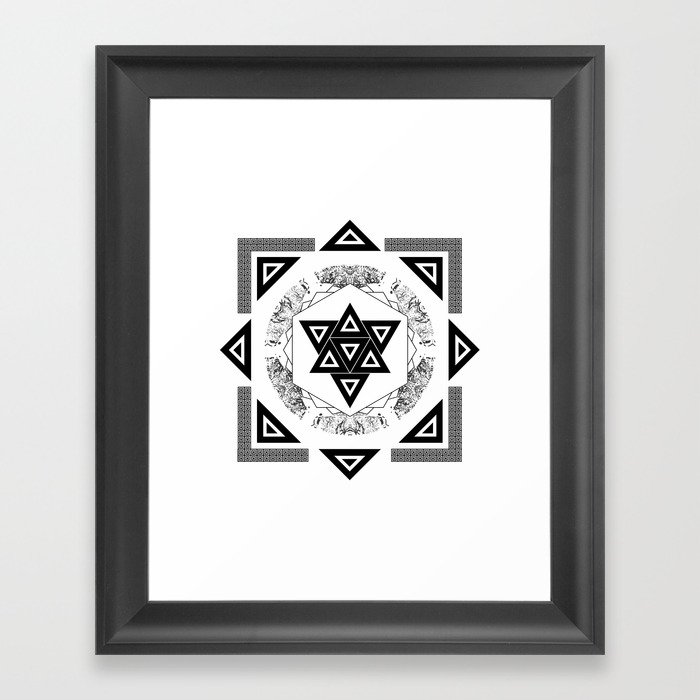 Triangels Framed Art Print