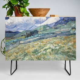 Vincent van Gogh Landscape Saint-Rémy Credenza