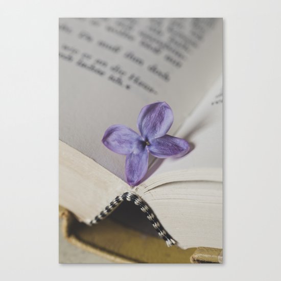 Lilac Bookmark Canvas Print