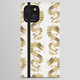 Chinese Dragon – Gold iPhone Wallet Case