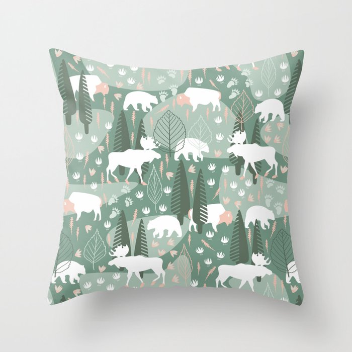 Yellowstone (Graze) Throw Pillow