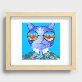 Vacation Puss Recessed Framed Print