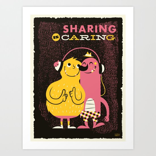 Sharing Art Print