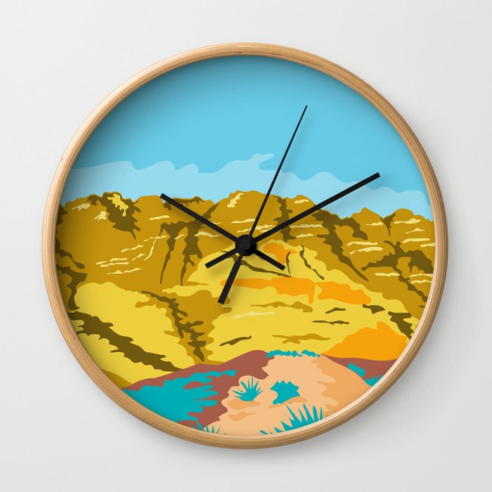 Red Rock Canyon WPA Wall Clock