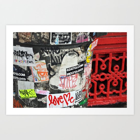 Stickers Art Print