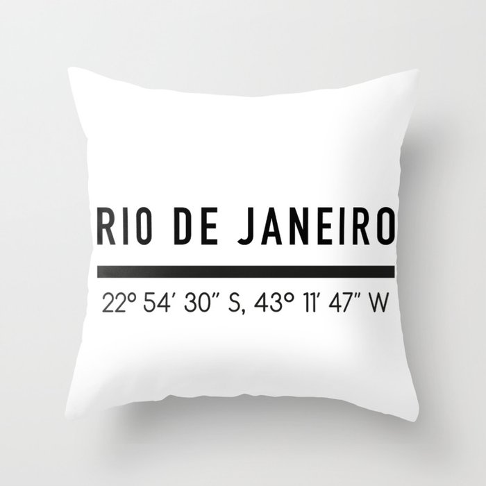 Rio de Janeiro Throw Pillow