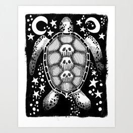 Skulls on Turtle's Back Art Print