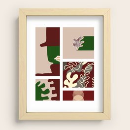 Assemble patchwork composition 20 Recessed Framed Print