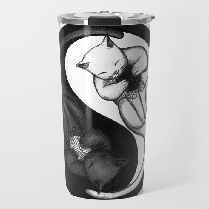 Yin and Yang playing Travel Mug