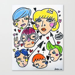 Pop girl Canvas Print