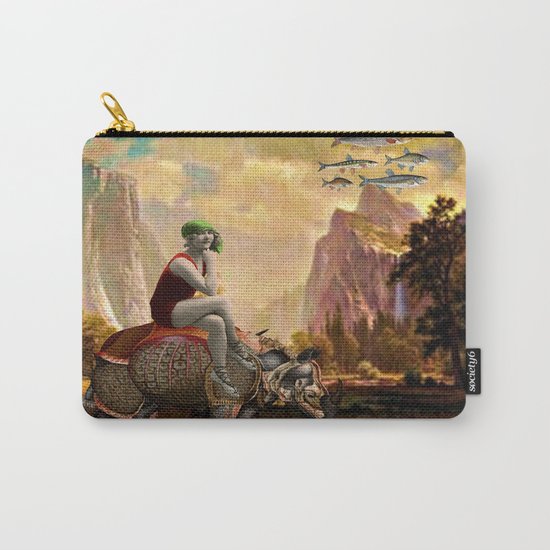Lady and her Rhino Carry-All Pouch