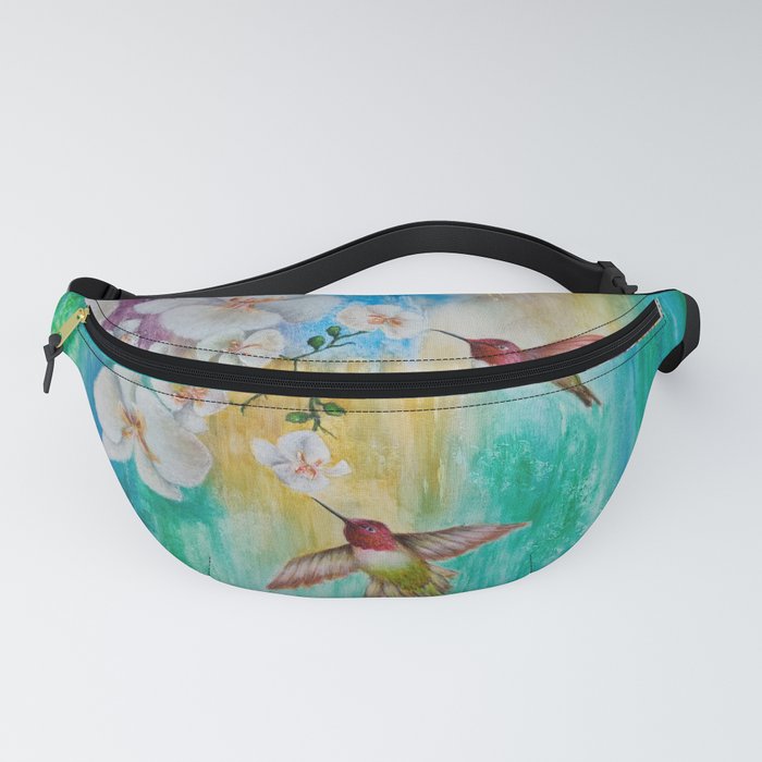 orchids and hummingbirds Fanny Pack