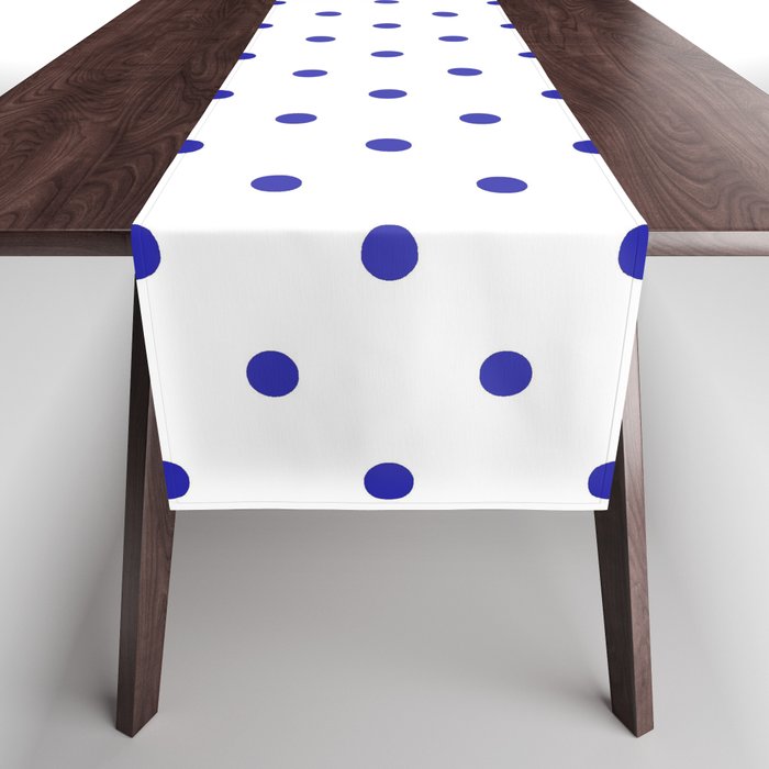 Dotted (Navy & White Pattern) Table Runner