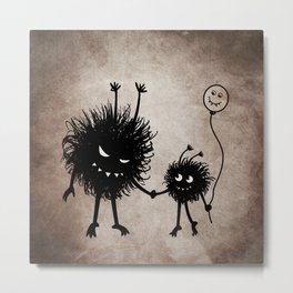 Evil Flower Bug Mother's Day Metal Print | Creature, Goth, Digital, Gothic, Evilcharacter, Kid, Funny, Cartoon, Texture, Evil 