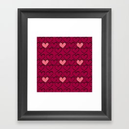 Heart in a million Framed Art Print