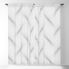 Abstract Waves Blackout Curtain