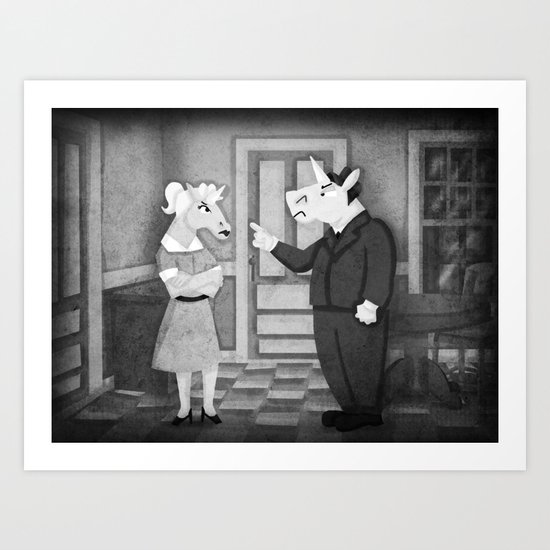 Straight to the moon! Art Print