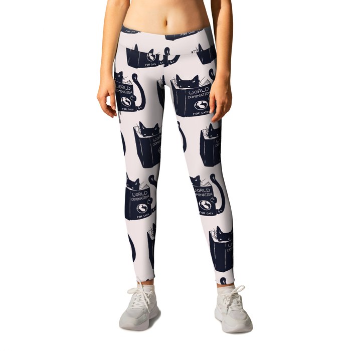 World Domination For Cats Leggings by Tobe Fonseca | Society6