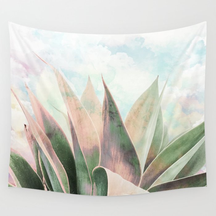 Landscape plant paint Wall Tapestry