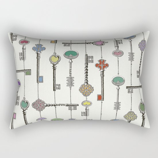 Love is the Key Rectangular Pillow