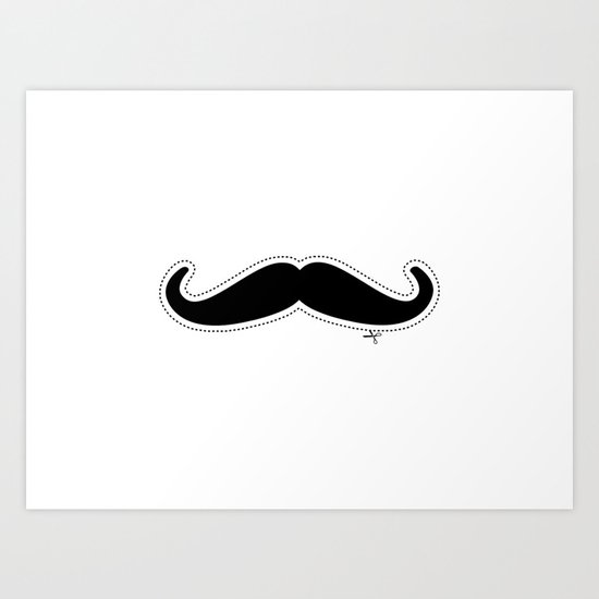 Mustache Art Print