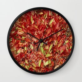 Autumn Bush Wall Clock
