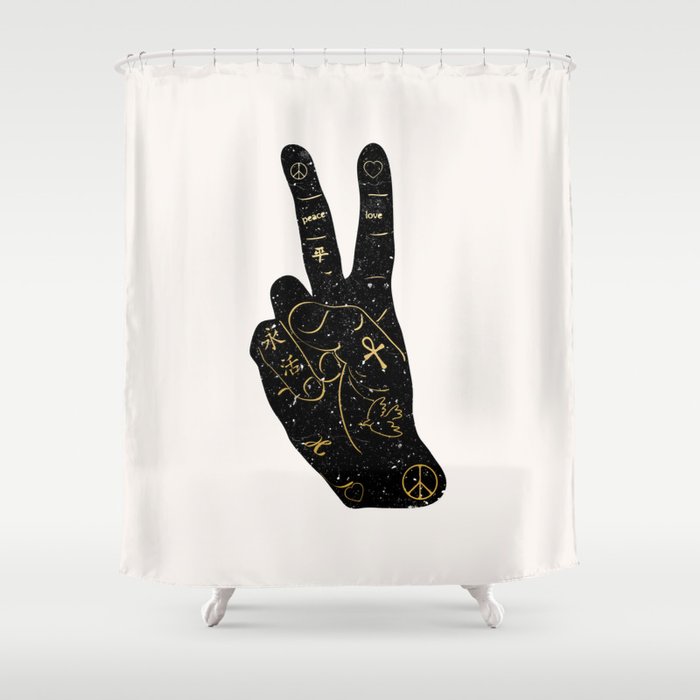 Peace Shower Curtain