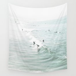 Surfer Waves Coastal Ocean Wall Tapestry