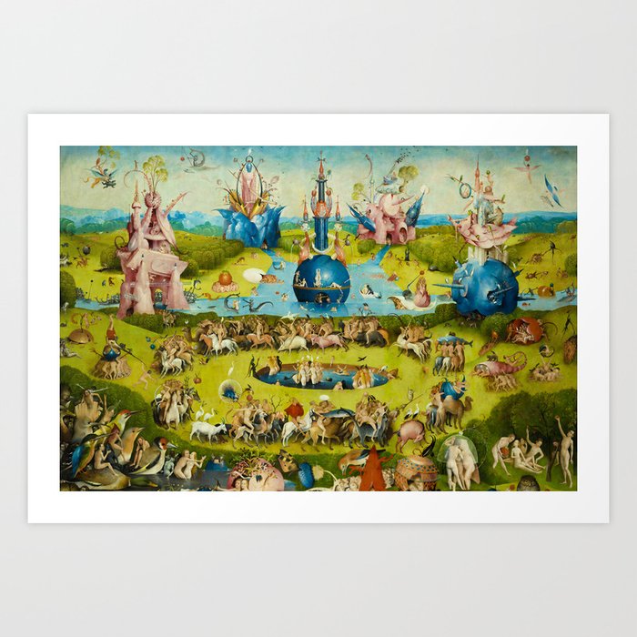 The Garden of Earthly Delights (1503-1515) — Hieronymus Bosch Art Print