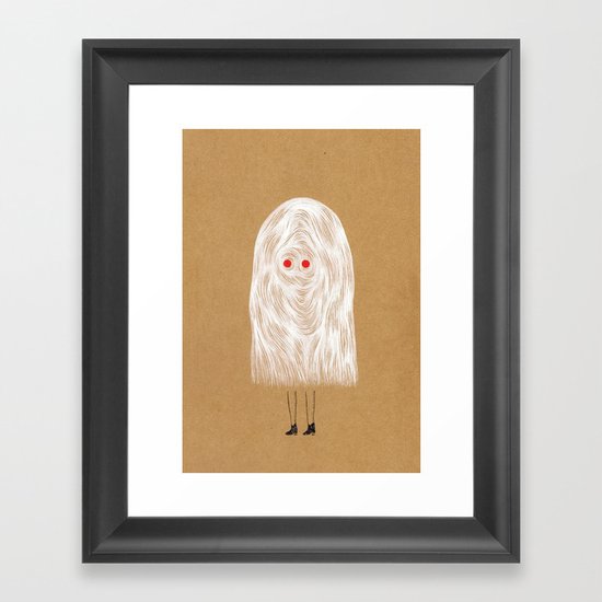 Glam Ghost Framed Art Print