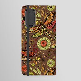 Fly, fly dragonfly on brown Android Wallet Case