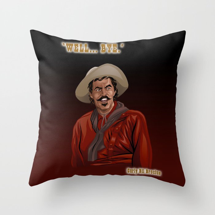 Curly Bill Brocius - Powers Boothe Throw Pillow