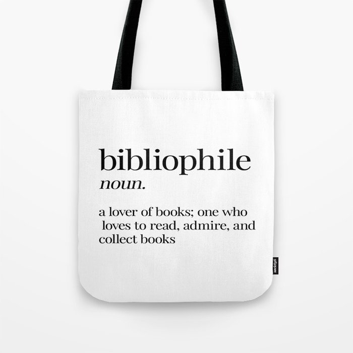 Bibliophile Definition  Tote Bag