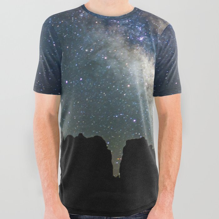 Milky Way over Chesler Park All Over Graphic Tee