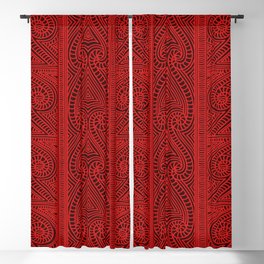 Maori tribal pattern – The Whakairo art of carving Blackout Curtain