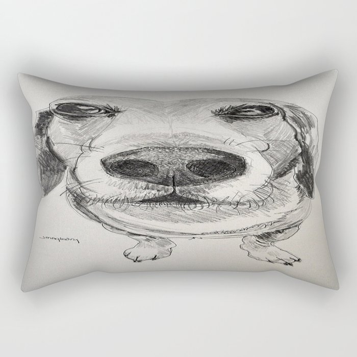 Moose a beagle Rectangular Pillow