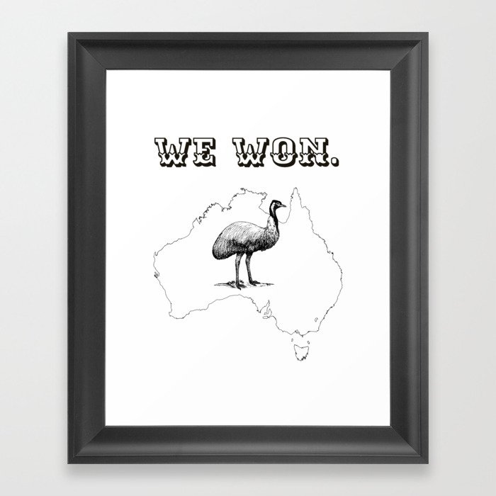 The Great Emu War Framed Art Print