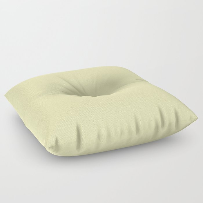 PASTEL YELLOW SOLID COLOR Floor Pillow