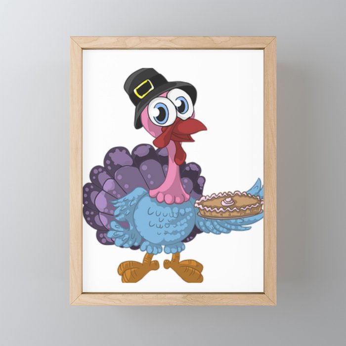 Funny Duck Framed Mini Art Print