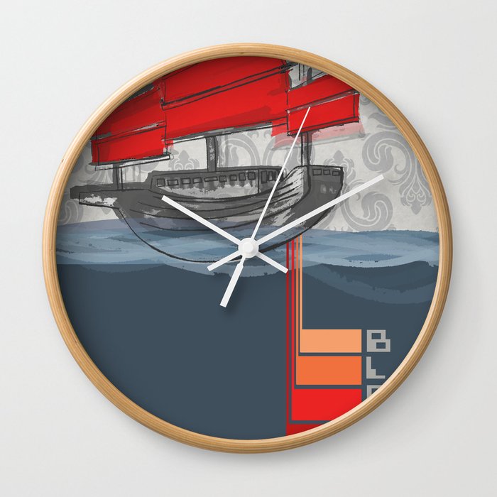 Poster Project | Bless Ship Wall Clock