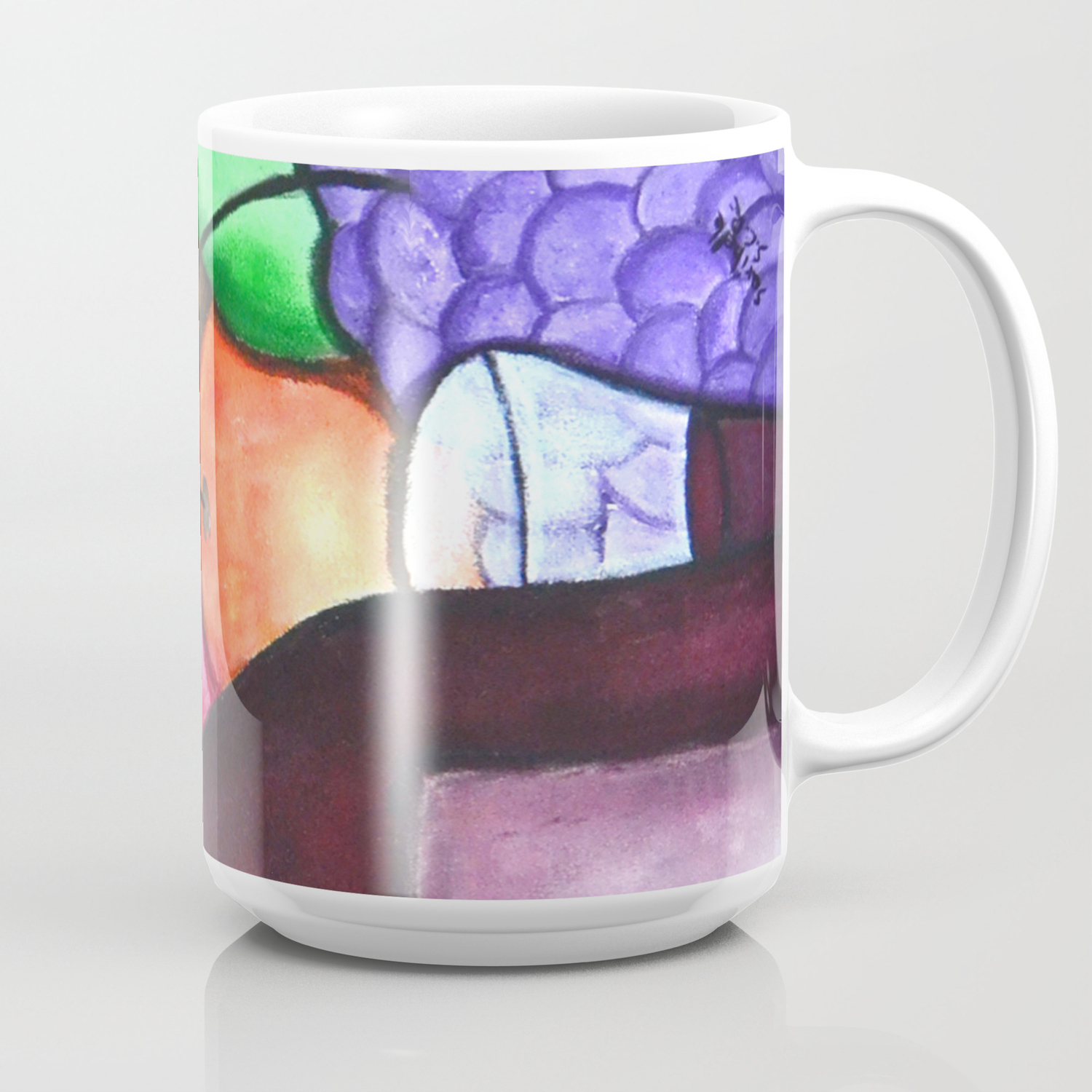 Fruits And Wine Still Life Painting By Saribelle Coffee Mug By